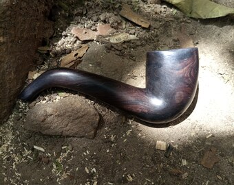 Hand Carved Wooden Tobacco Pipe Kenyan, Mahogany Wood Smoking Pipe, Pipe Smoker, African Home Decor