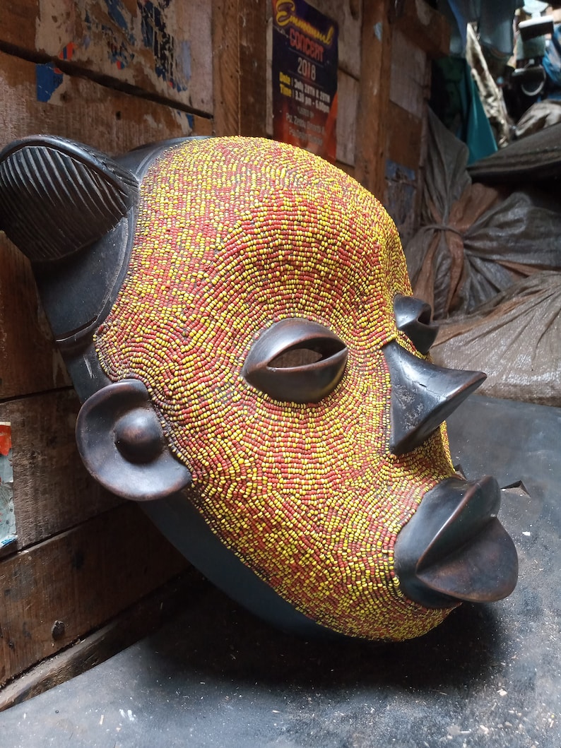 Boa Mask Vintage Style Congo Beaded Boa Tribe