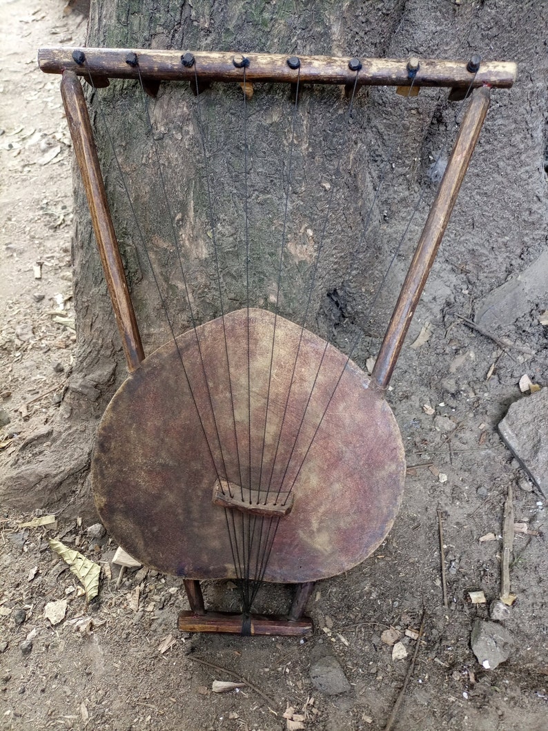 Handmade Stringed Original Nyatiti Plucked Bowl Yoke Lute Etsy