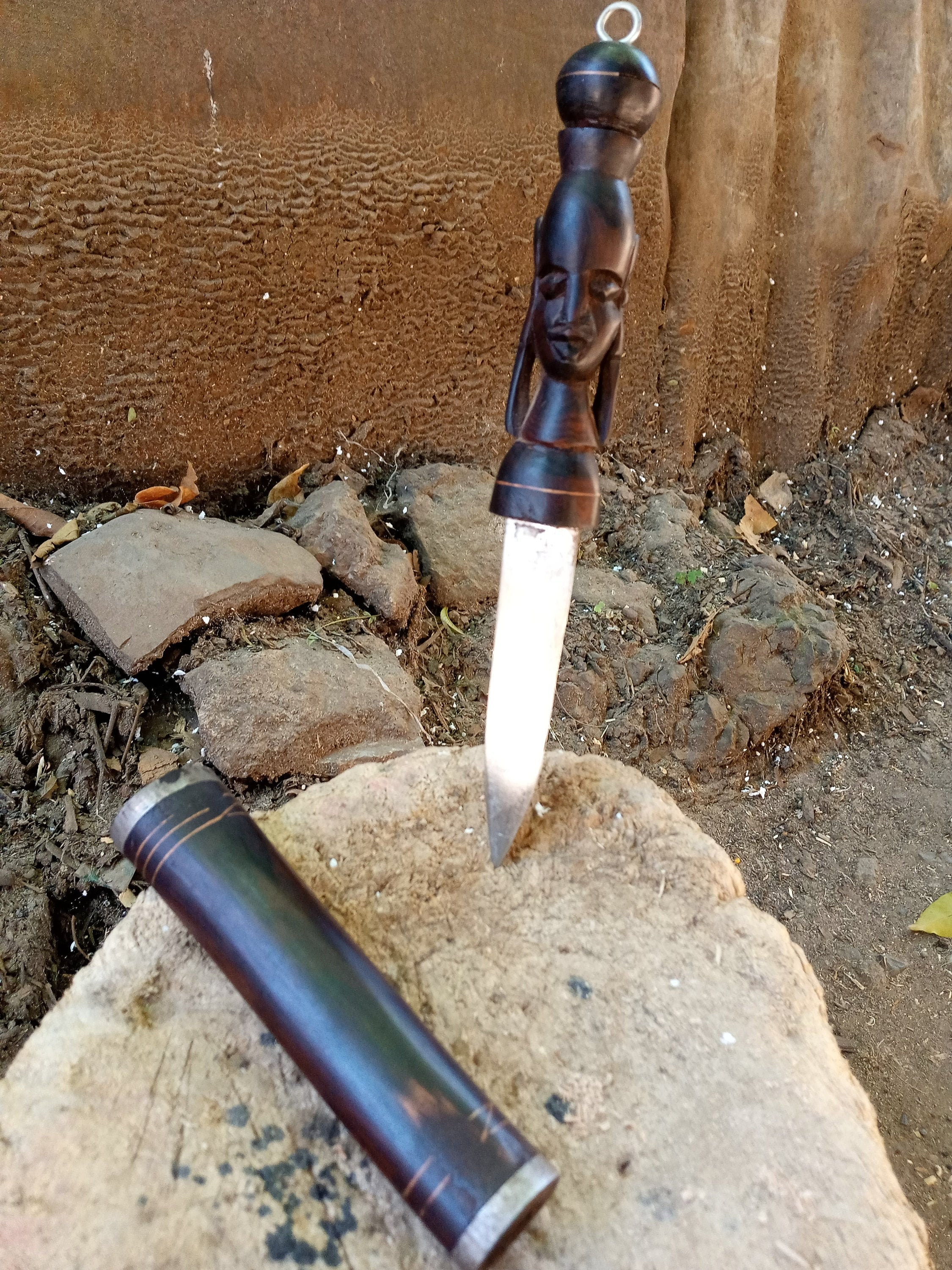 Ebony Letter Opener High Carbon Steel Blade Cover Desk Office Etsy