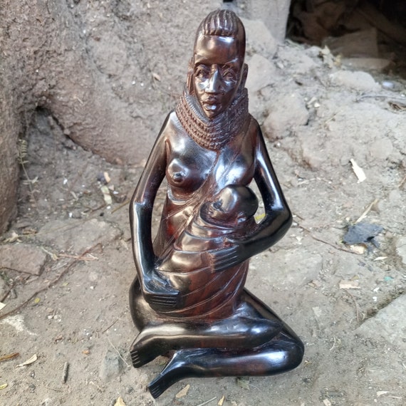 トゥルカナ人形 ケニア 1970 年代、ケニア北西部のトゥルカナ族が作っ