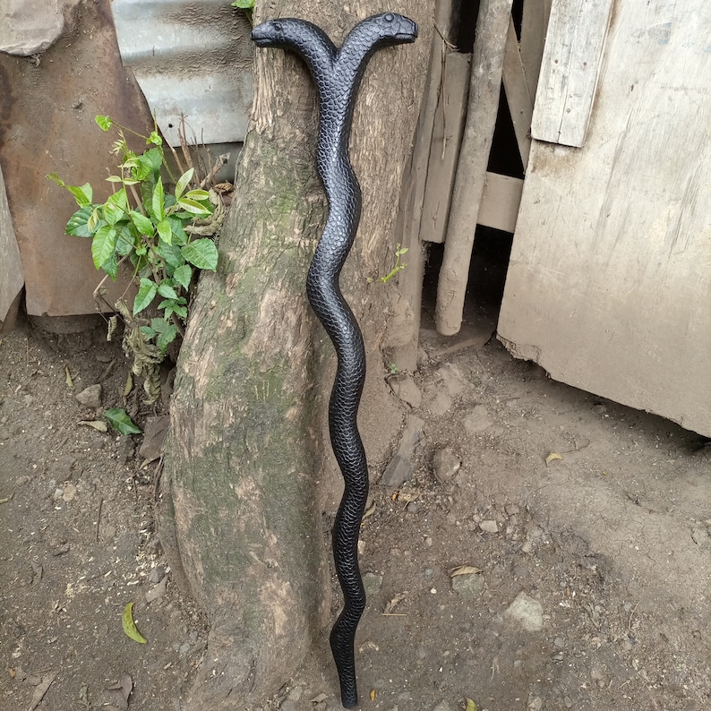 Ironwood African 2headed Python Original Hiking Walking Stick Cane ...
