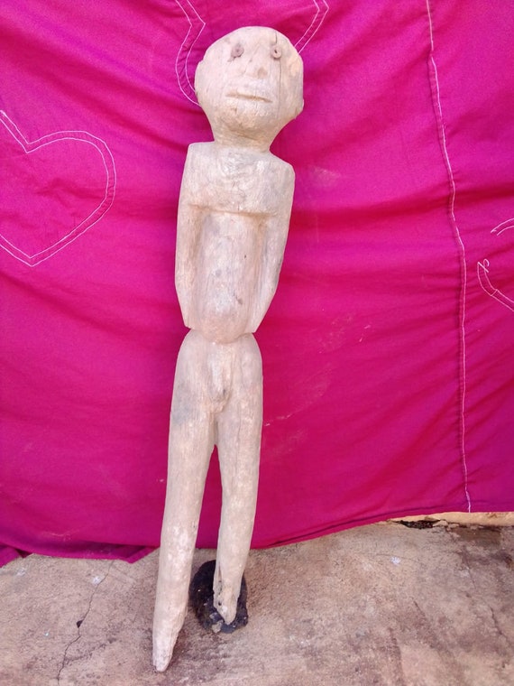 エジプト　民族　タペストリー　アフリカ Northern Sudan Original Vintage Dinka Tribe Rare Wood 
