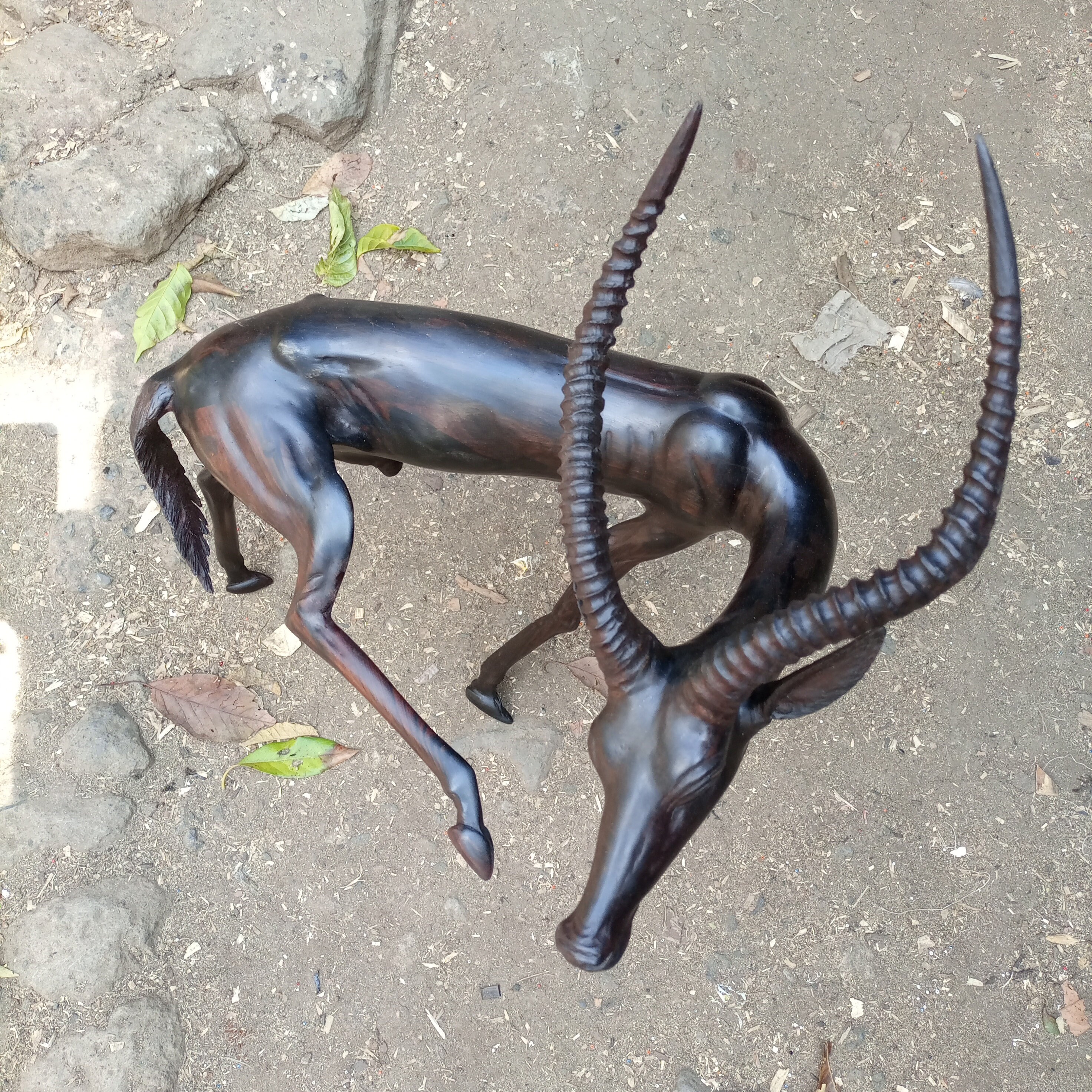 Ironwood Antelope Gazelle Original Kamba Tribe Table Art