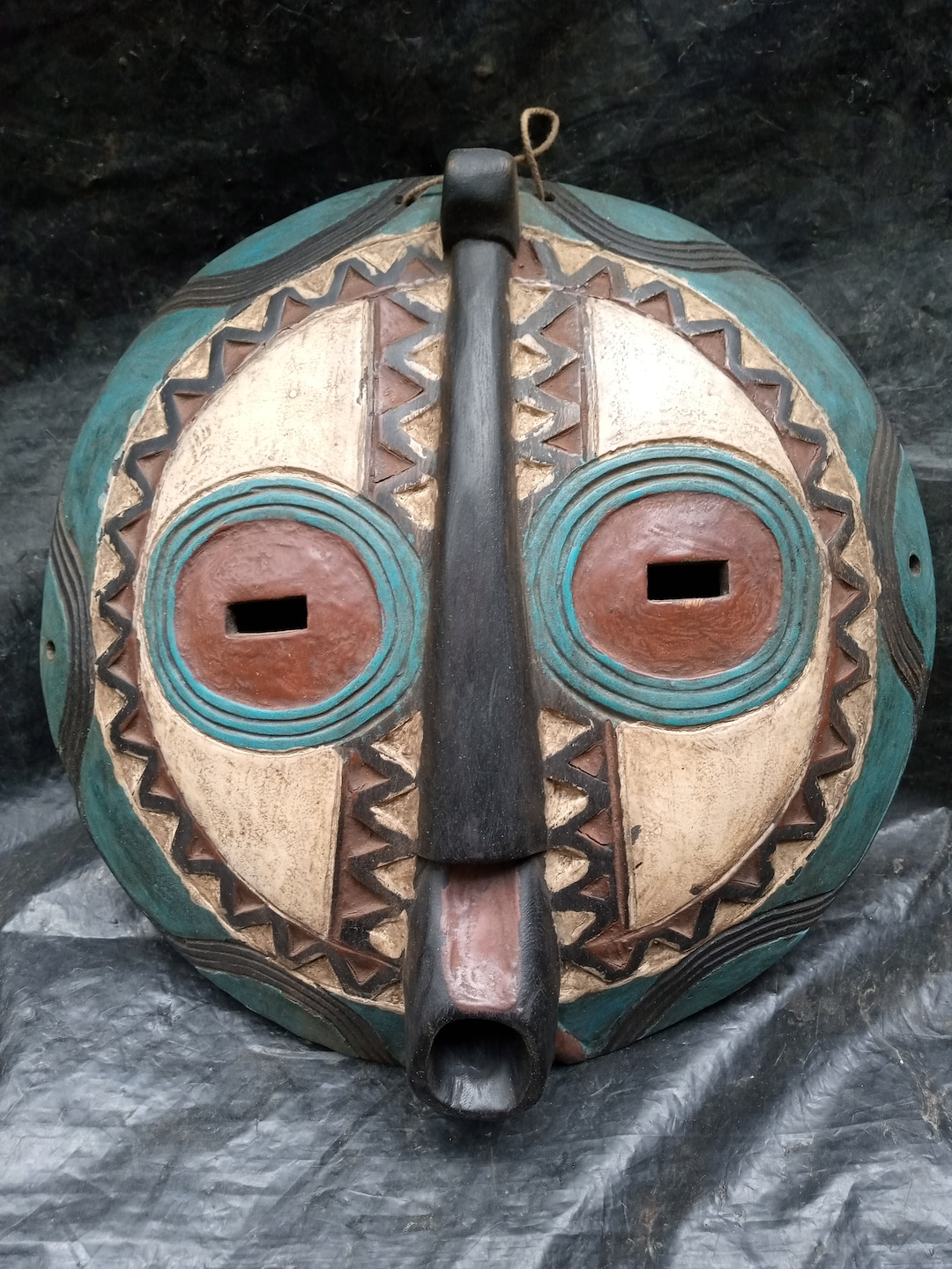 Original Baluba Tribe Vintage Style Mask DRC Africa Congo Wood Art ...