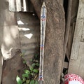 60IN Samburu Spear Original Fully Functional Handmade Kenya Africa Wood Heavy Irons Beads Cowhide Covers Sharp Hunting Animal Game Wall Deco product logo