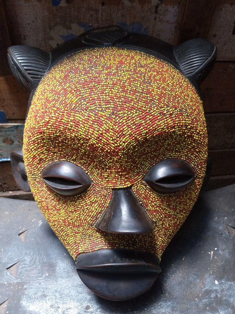Boa Mask Vintage Style Congo Beaded Boa Tribe