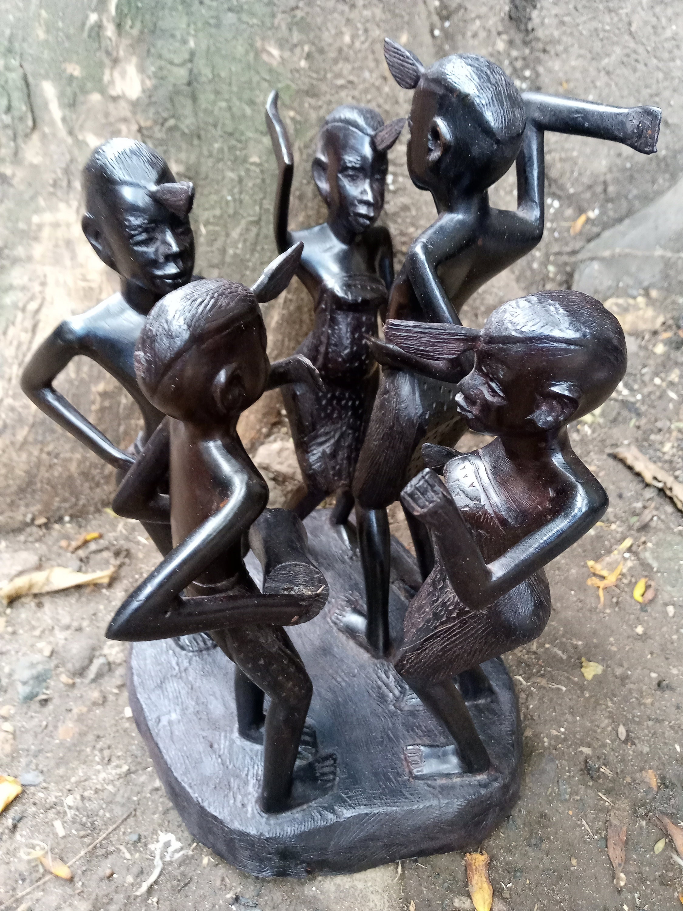 Ebenholz 1PC Maasai Familie tanzen Original Kamba Tribe Art | Etsy