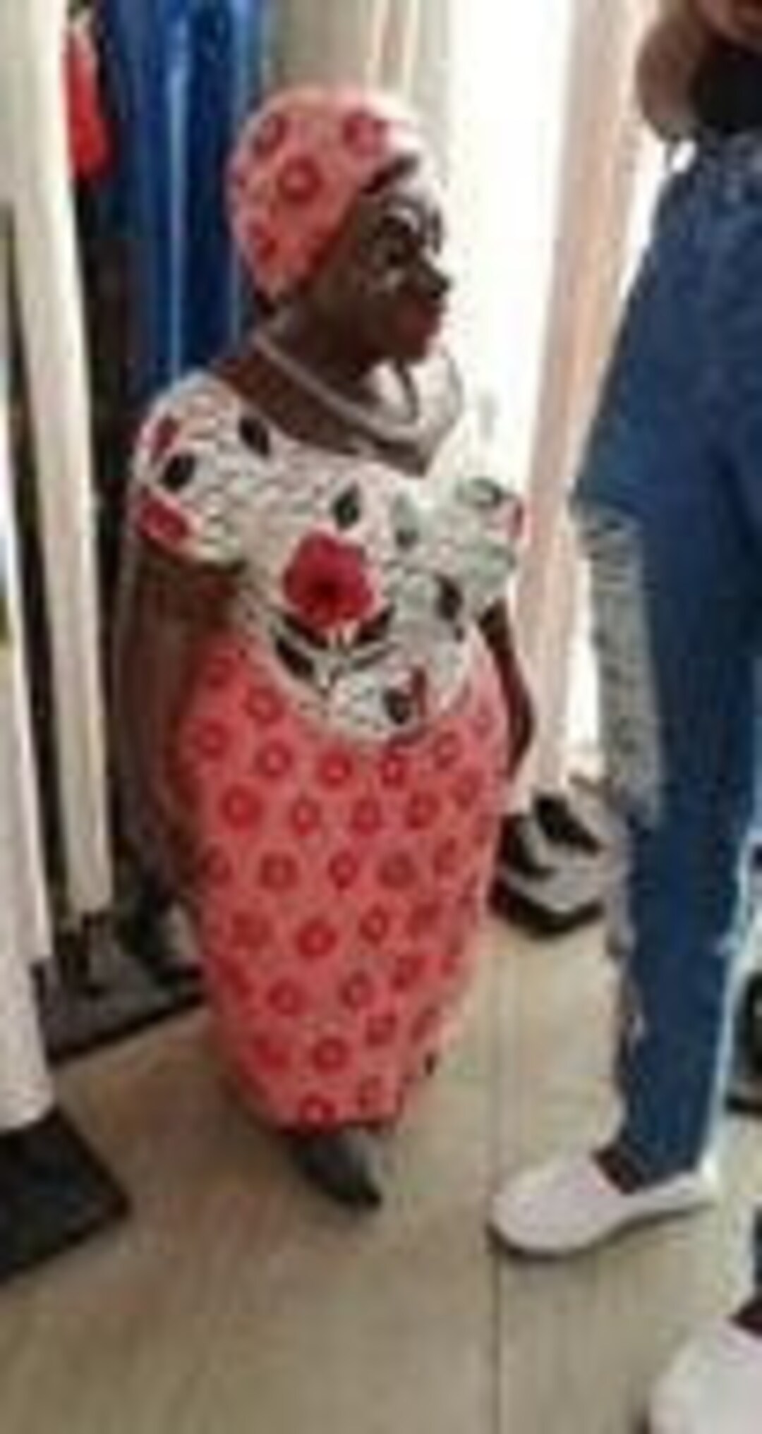 LARGE African Woman Original 1PC Hand Painted Hardwood Sculpture Kenya ...