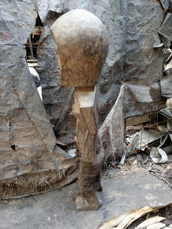 Antique Hemba Tribe Statue Congolese Rare Primitive Tribal