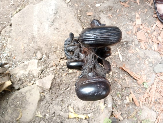 Blackwood Maasai Family of 4 Original Kamba Tribe Art Kenya Africa