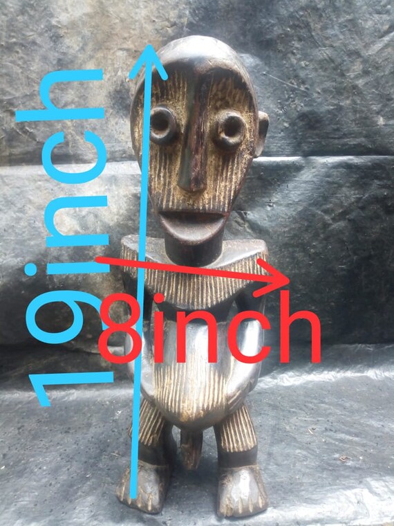 Antique Mituku Tribe Statue Congolese Rare Primitive Tribal Carved