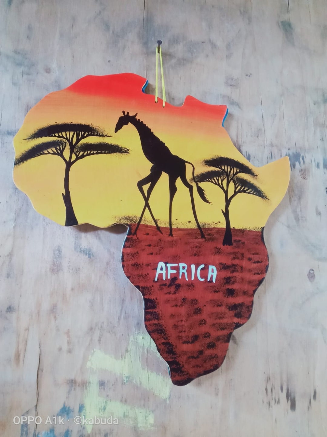 LARGE Africa Wood Wall Hanging Qty 1-4 Kenya Safari Wild Animals