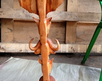 Rosewood Big 5 Animals Original Kamba Tribe Art Kenya Africa