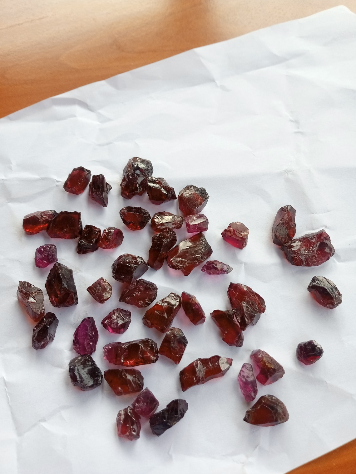 Natural Pink Purple Red Rhodolite Garnet Facet Rough Clean | Etsy