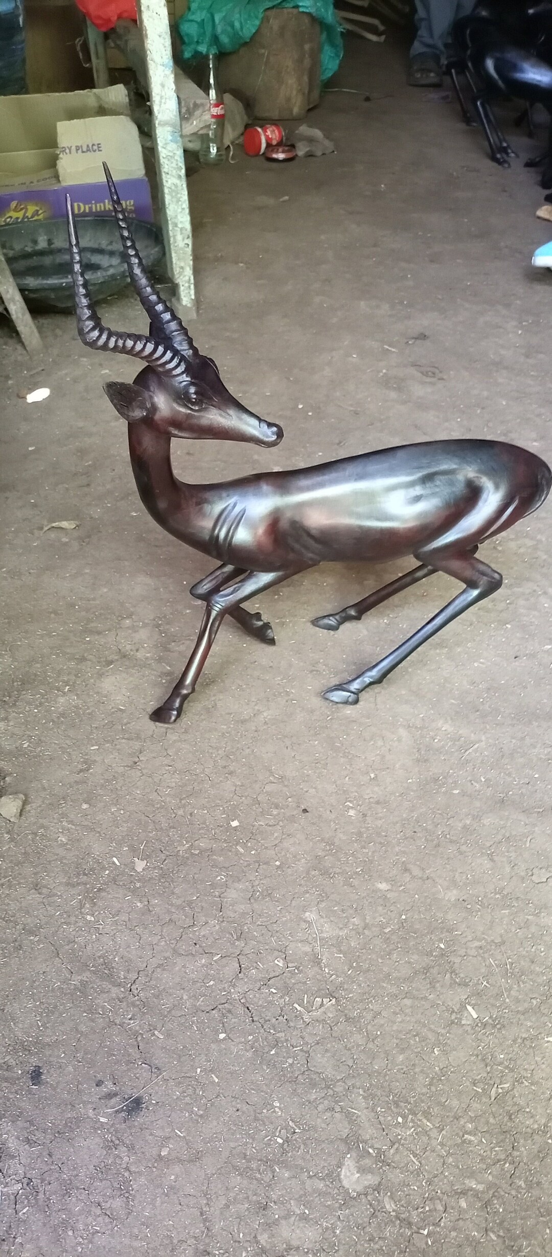 Blackwood Antelope Gazelle Original Kamba Home Table Art