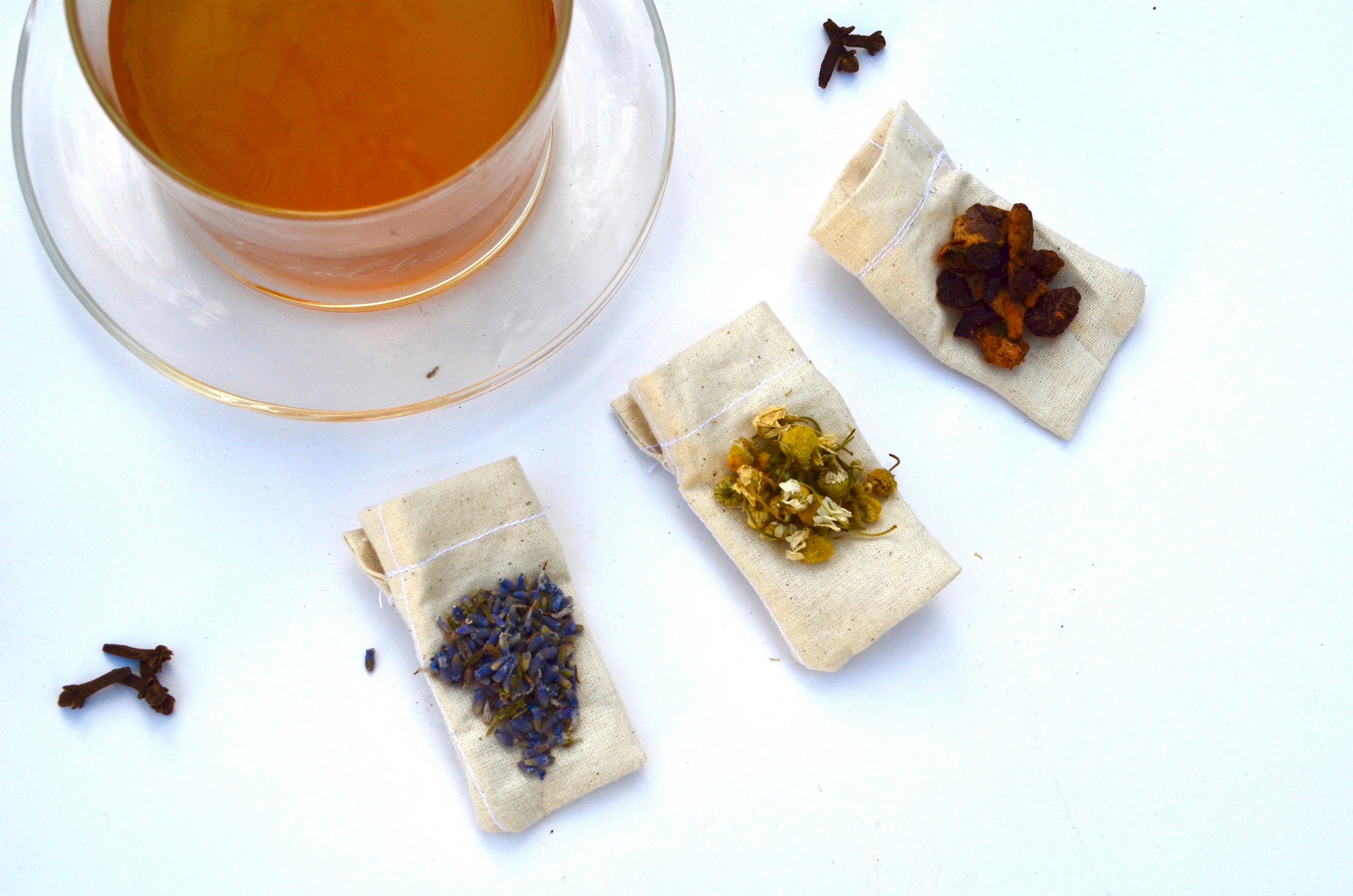 Natural Cotton Reusable Cotton Tea Bags 3pk Etsy