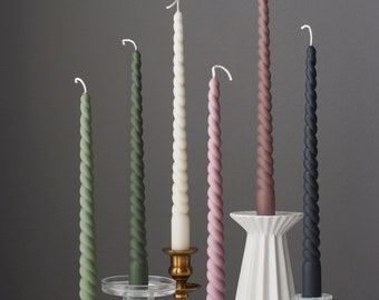 get 1 set of 6 free 6 Pair Joined Wick Taper Candles/ 5 to 5 1/2 spices/primitive/hand dipped/OLD TOWN BAKERY/Buy 3 sets of 6