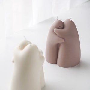 Huggy Candle, Beeswax Soy Blend, Scented Home Decor, Valentine's Day Gift