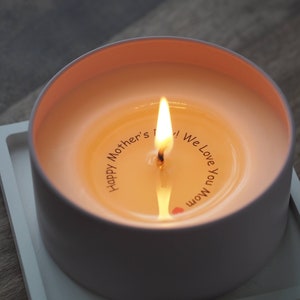 Surprise Message Candle, Customized Candle, Secret Candle, Mother's Day Gift, Wedding Gift, Valentine's Day gift, Soywax Candle