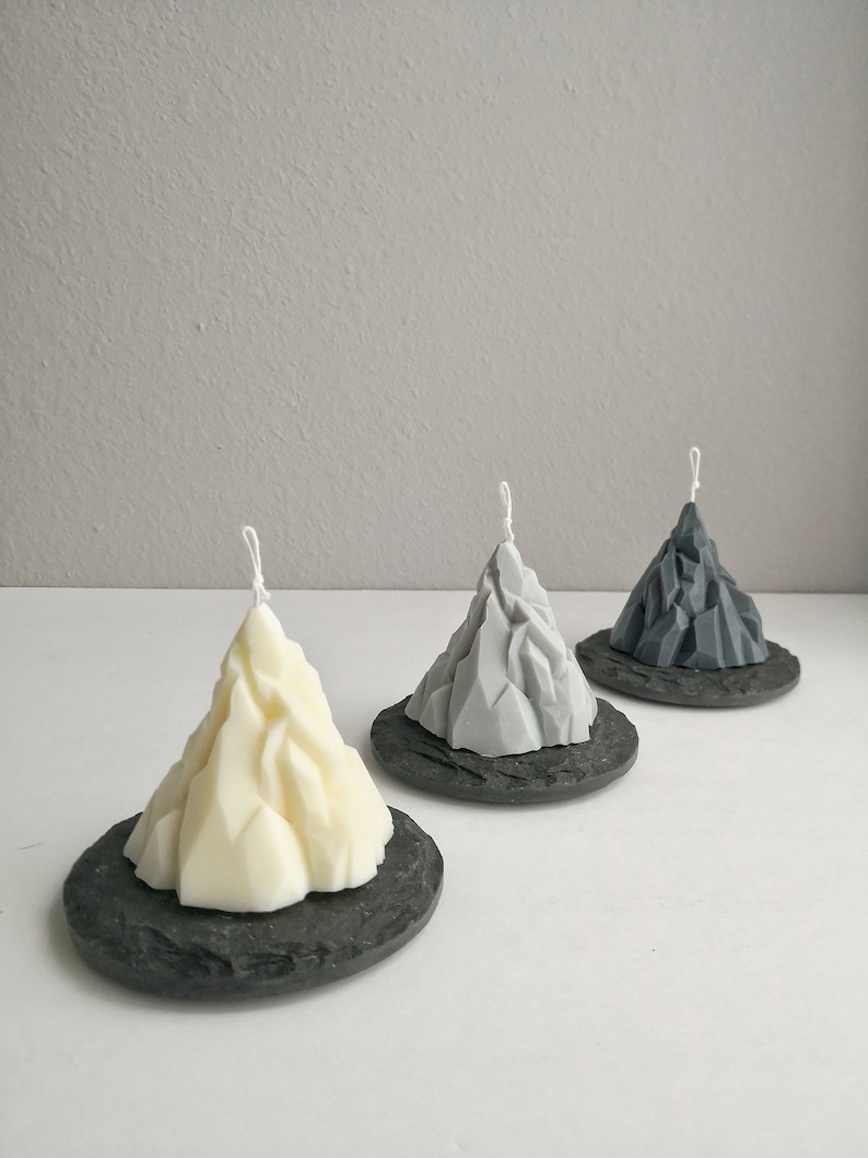 Mountain Candle Shaped Candle Fun Candle Unique Gift Home Etsy