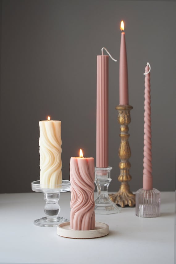 Handmade Silky Soy Beeswax Scented Pillar Candle