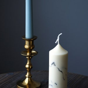 Marble Candle, Pillar Candle, Soy & Beeswax Candle, Home Decor, Wedding Candle, Unique Gift Candle, Gift Pillar Regular