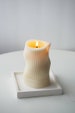 Wavy, Shaped Candle, Sculptured Striped Candle, Beeswax Soy, Custome Scent candle, Wedding Gift, House warming, Art Home Decor, Minimalist 