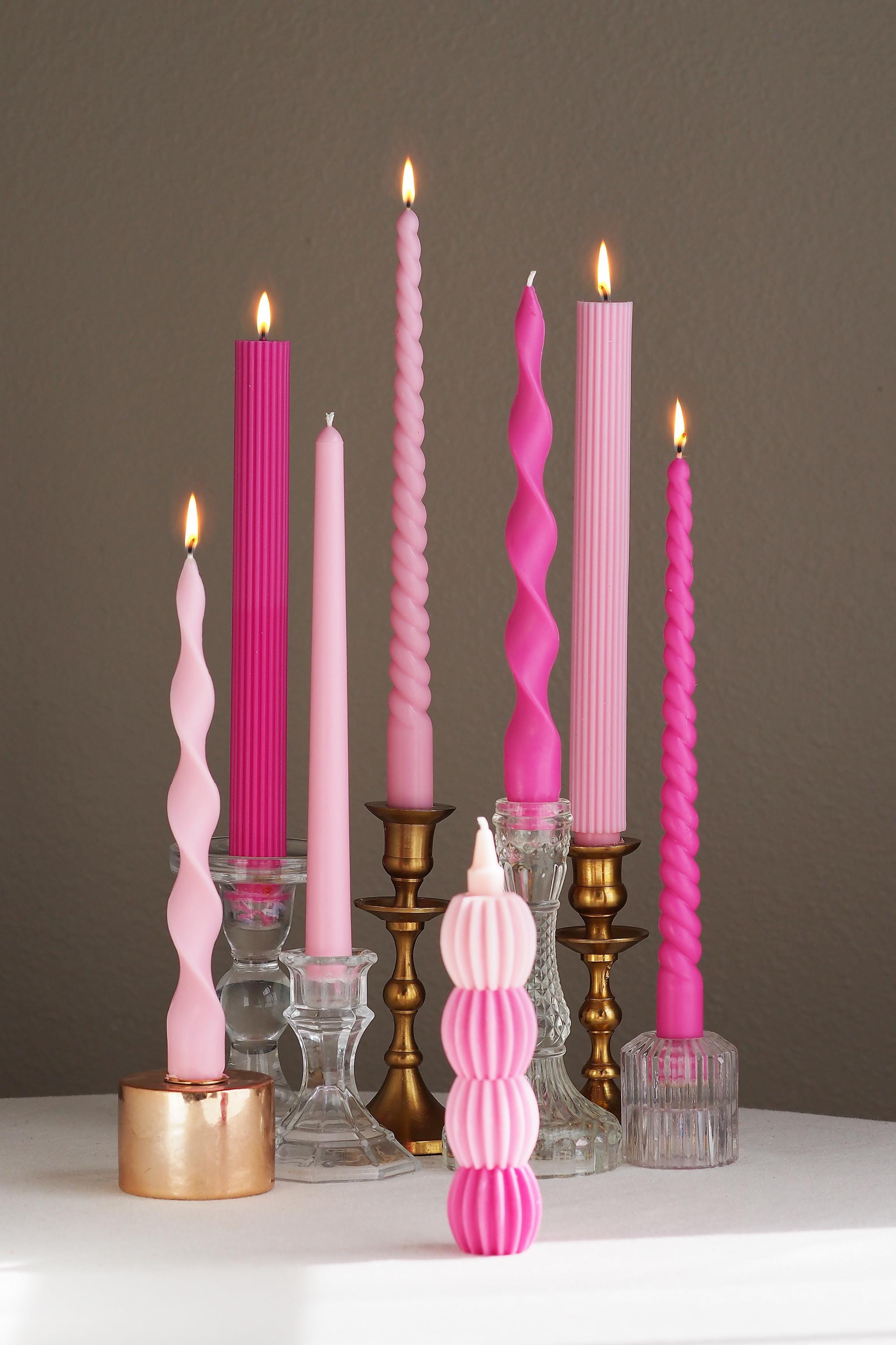 Bougies coniques PURE Bougies Wenzel vert émeraude 250