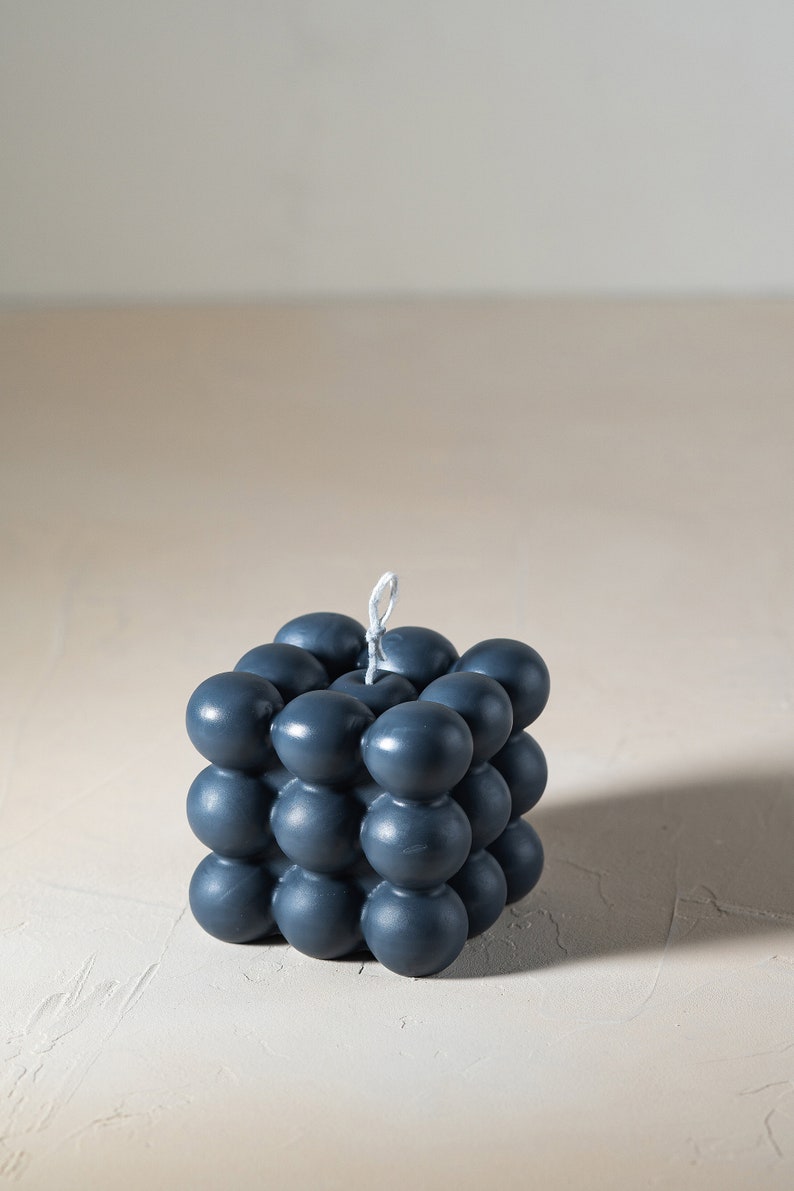 CaiCaiHandmade Bubble Cube Candle - Thumbnail 4