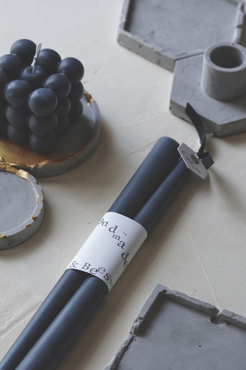 Dripless Taper Candles Soy & Beeswax Candle Unscented Etsy