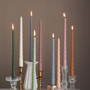 Taper Candle twisted Candlesticks Spiral Taper Candle spiral - Temu