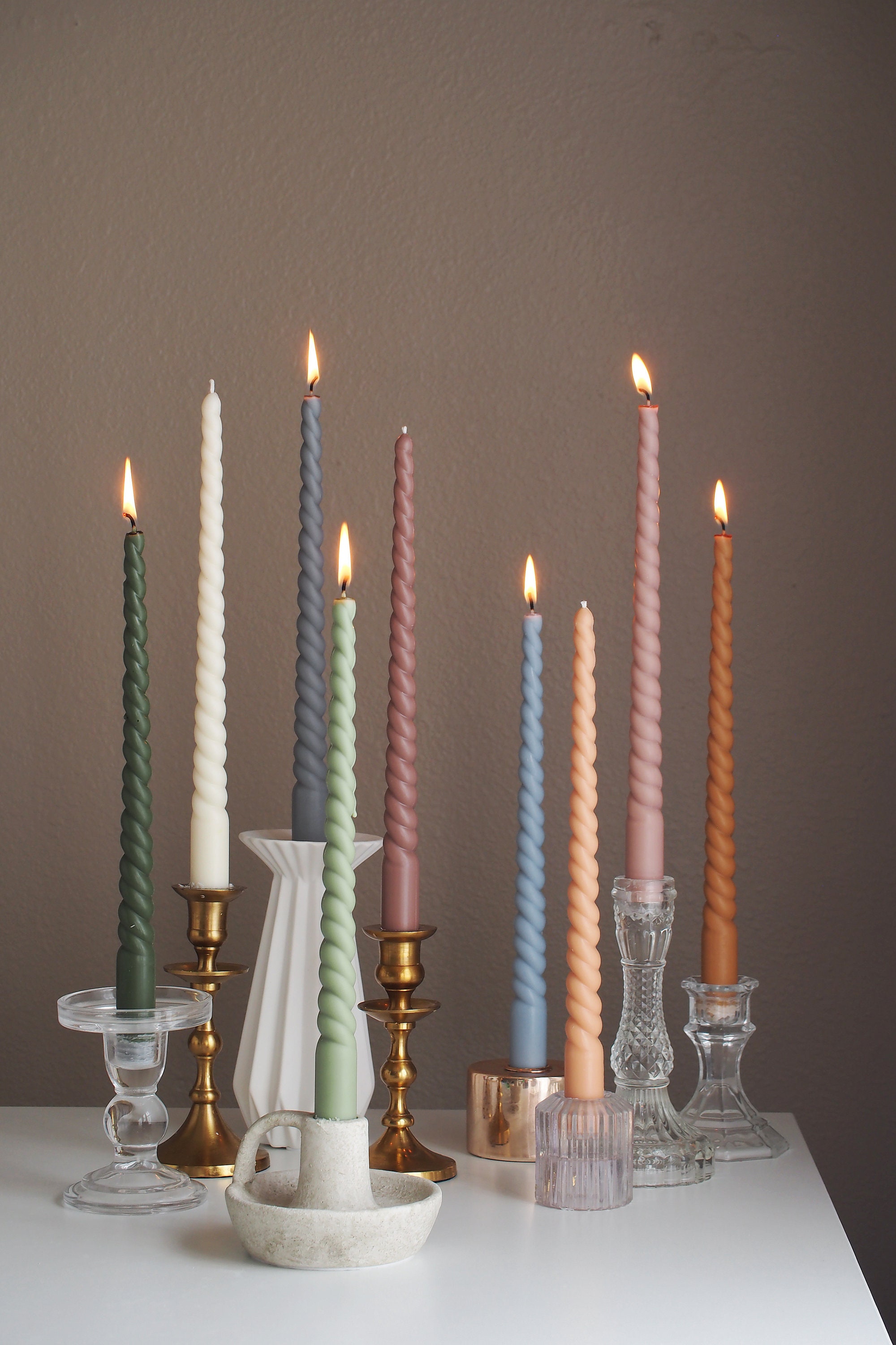 Handmade Spiral Tapped Candles Atmosphere Candles Gifts - Temu