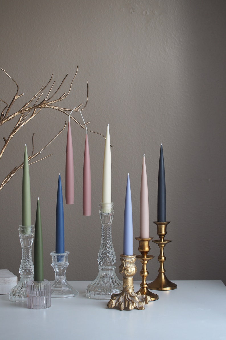 CaiCaiHandmade Soy Beeswax Taper Candles - Thumbnail 5