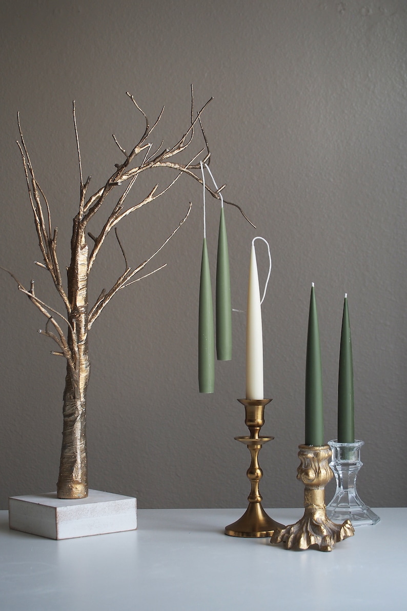 CaiCaiHandmade Soy Beeswax Taper Candles - Thumbnail 3