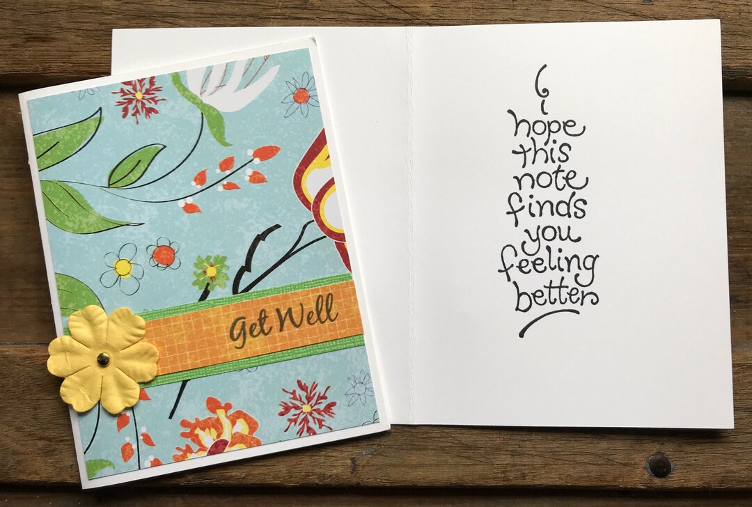 Floral | Get Well Card - Etsy