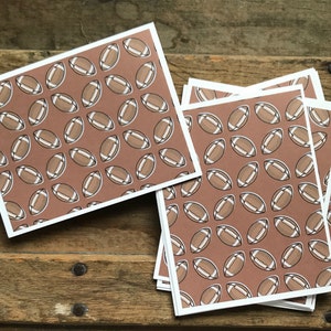 Football | Sports| Blank Cards | Set of 5 | Note Cards