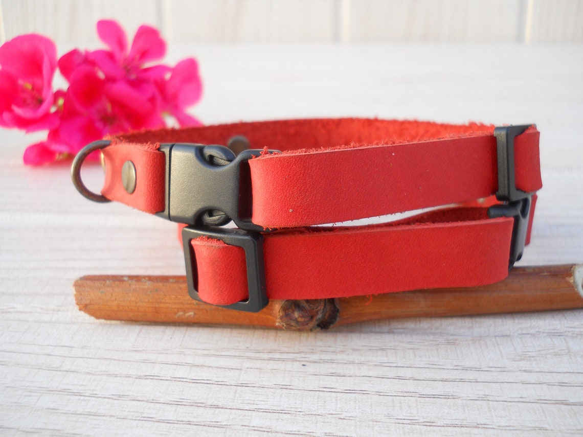Leather Cat Collar Personalized Cat Collars Cat Collar Etsy