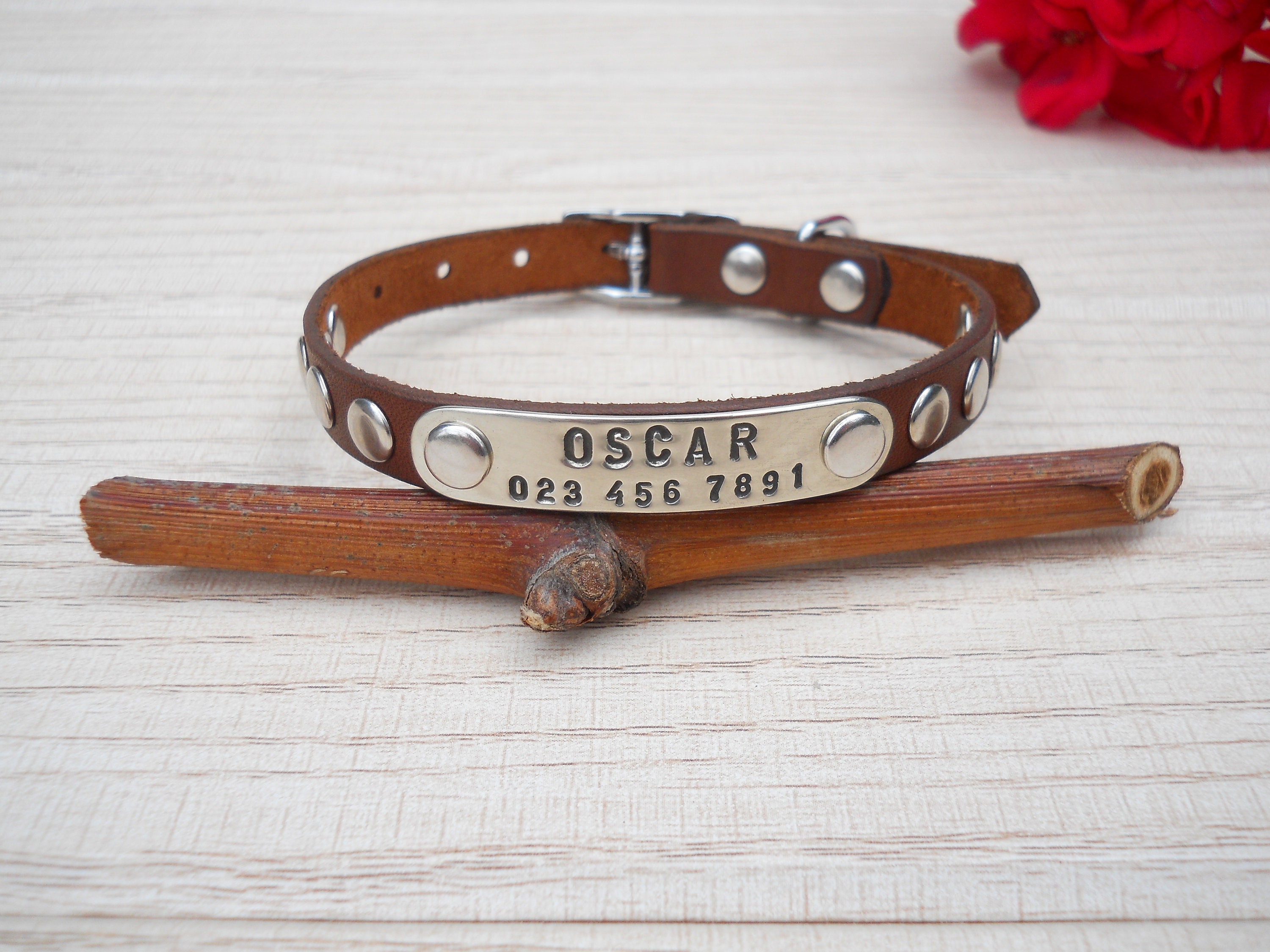 Very Soft Dog Collar Tiny Pet Collar Small Dog Leather Etsy.de
