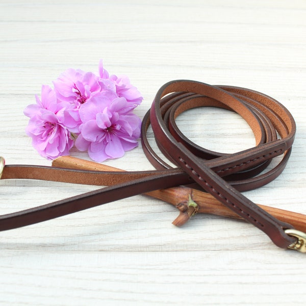 Leather Dog Leash, Personalized Dog Leash, Long Dog Leash, Strong Leash for Big Dog, Leash for Small Dog