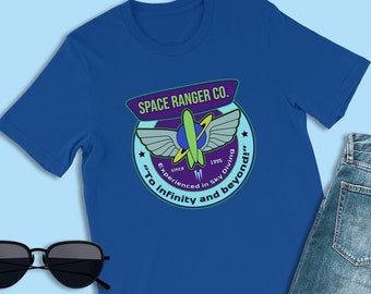 Toy Story Shirt, Space Ranger Co., Buzz Lightjahre Shirt, Pixar Beruf Logo Kostüm, Disney Bester Freund Gruppe Shirt, Toy Story Outfit