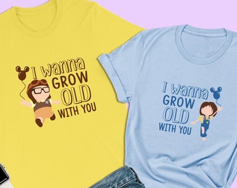 Up Pixar Shirt, I Wanna Grow Old With You Shirt, Carl Shirt, Couples Disney  Shirts, Family Disney Shirt, Carl and Ellie, Disney World Shirt - Etsy