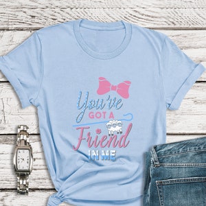 bow peep denim tie shirt