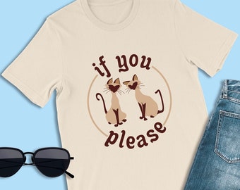 Lady and the Tramp, If You Please Shirt, Si and Am Shirt, Disney Shirt, Family Disney Shirt, Disney Villain Shirt, Twins Shirt, Disney Cat