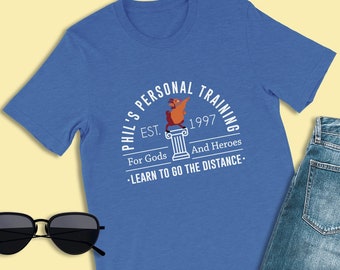 Hercules-shirt, Phil&#39;s personal training, shirt Griekse goden, Disney-shirt heren, shirt Magic Kingdom, shirt Disney Family, shirts Hercules-kostuum