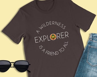 Disney Up-shirt, Wilderness Explorer is a Friend to All Shirt, Russell-shirt, Adventureland-shirt, Animal Kingdom-shirt, Disney-familieshirt