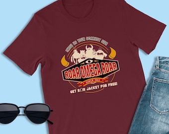 Chemise avec logo Monsters University, Montrez-nous votre côté le plus effrayant, Chemise Roar Omega Roar, RΩR, T-shirts d'Halloween Disney, Tenues d'animation Pixar
