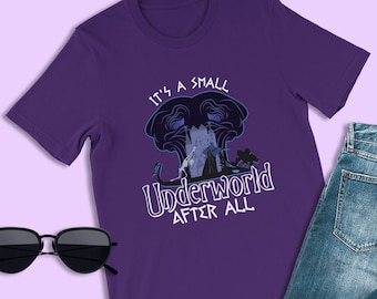 Camiseta de Hércules, después de todo, es un inframundo pequeño, camiseta de Hades, camisetas de Magic Kingdom, camiseta de Small World, camiseta de Halloween de villano de Disney