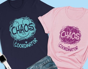 Mickey Mouse shirt, chaos coördinator, Disney familie shirts, Disney paar shirts, Disney papa shirt, vaderdagcadeau, Disney verjaardag shirt