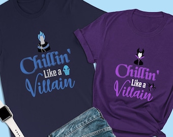 Camisetas de Descendientes, Camisetas de Chilling Like a Villain, Camisetas de Hades, Camisetas de Hércules, Camisetas de Villanos de Disney, Camisetas de Disney World, Camisetas de Disneyland